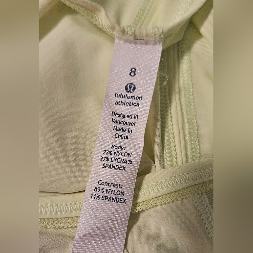 Lululemon Sculpt Tank Clear Mint Size 8 Mesh Back Lightweight Run Top - Picture 10 of 11